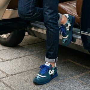 OPP Men's Fashion Sneakers Casual Lace-up Suede Leather Shoe